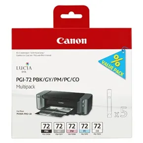 Canon eredeti tinta PGI72, PBK/GY/PM/PC/CO, 6403B007, Canon PIXMA Pro-10